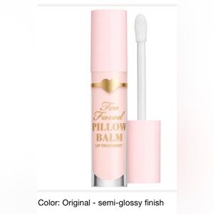 Too Faced Pillow Balm Lip Treatment — Light Pink with Gold Accents